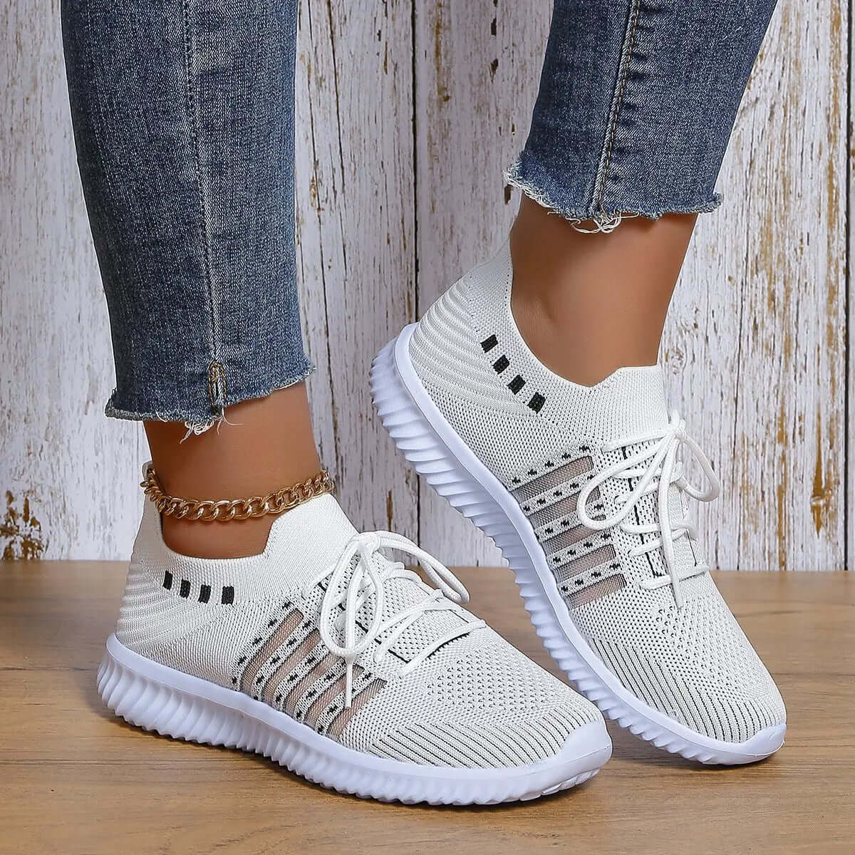 Breathable Lace-up Sneakers for Running & Casual Walking SnagBag