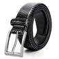 Men's Leather Belt, Fashion & Classic Casual Belt with Single Prong Buckle for Jeans, Pants, Work And Business, Gift for Dad & Husband NovaCart