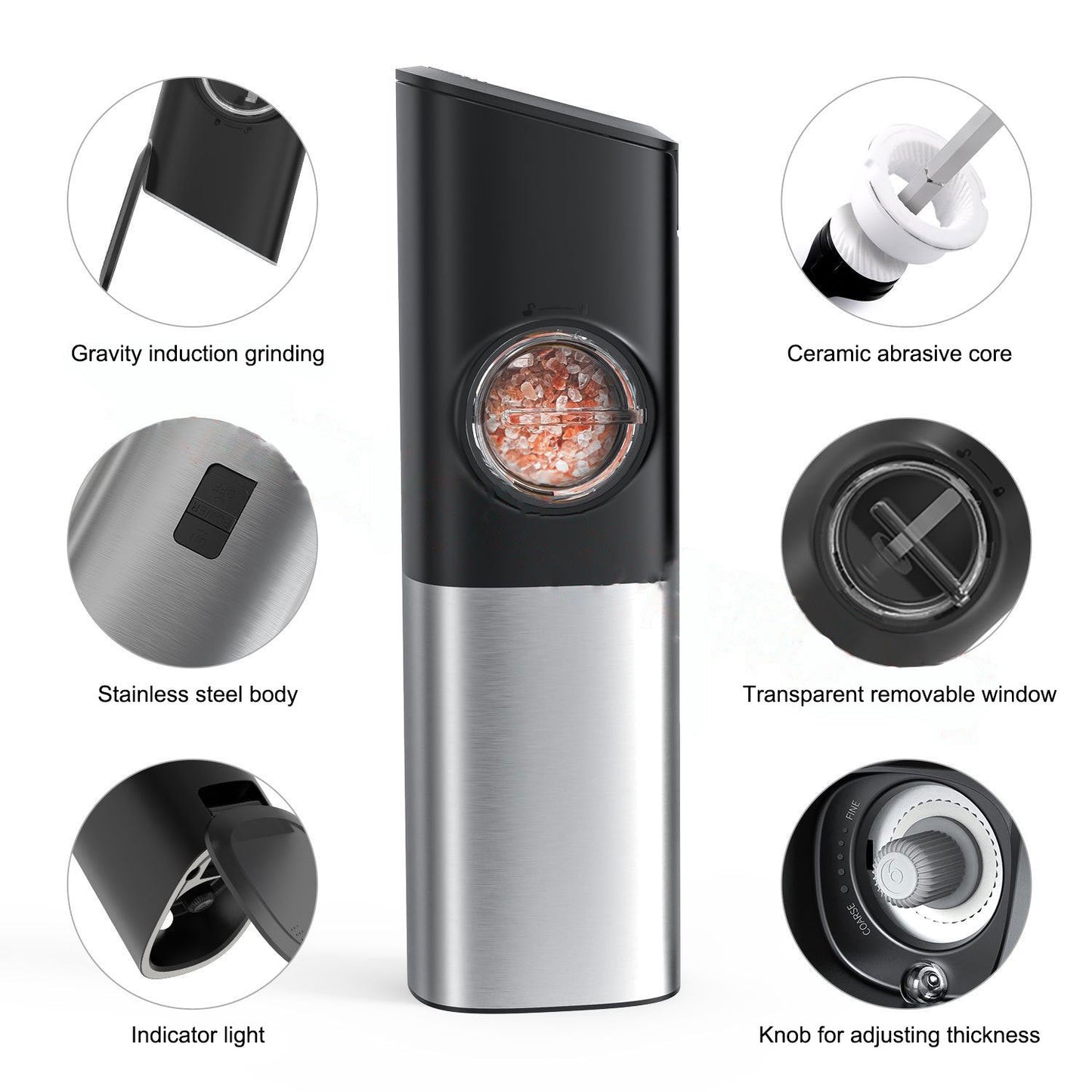Kitchen Ceramic Pepper Electric Grinder SmartPursue™
