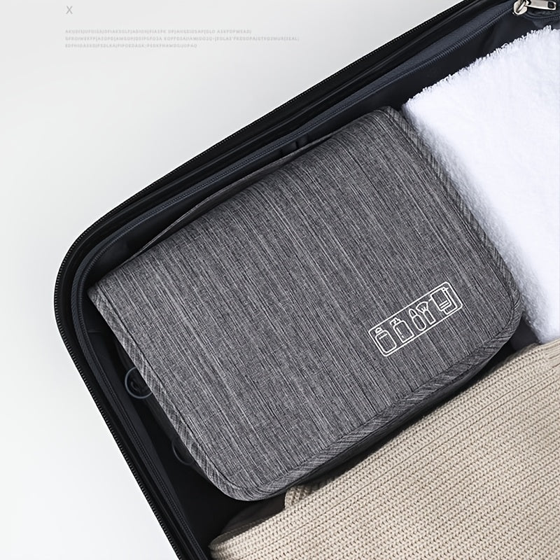 [Large Makeup Organizer] Durable Polyester Large Capacity Makeup Organizer Bag | Travel & Business, Wet & Dry Separation, Multiple Compartments for Cosmetics, Toiletries, And Accessories NovaCart