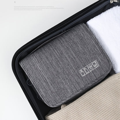 [Large Makeup Organizer] Durable Polyester Large Capacity Makeup Organizer Bag | Travel & Business, Wet & Dry Separation, Multiple Compartments for Cosmetics, Toiletries, And Accessories NovaCart