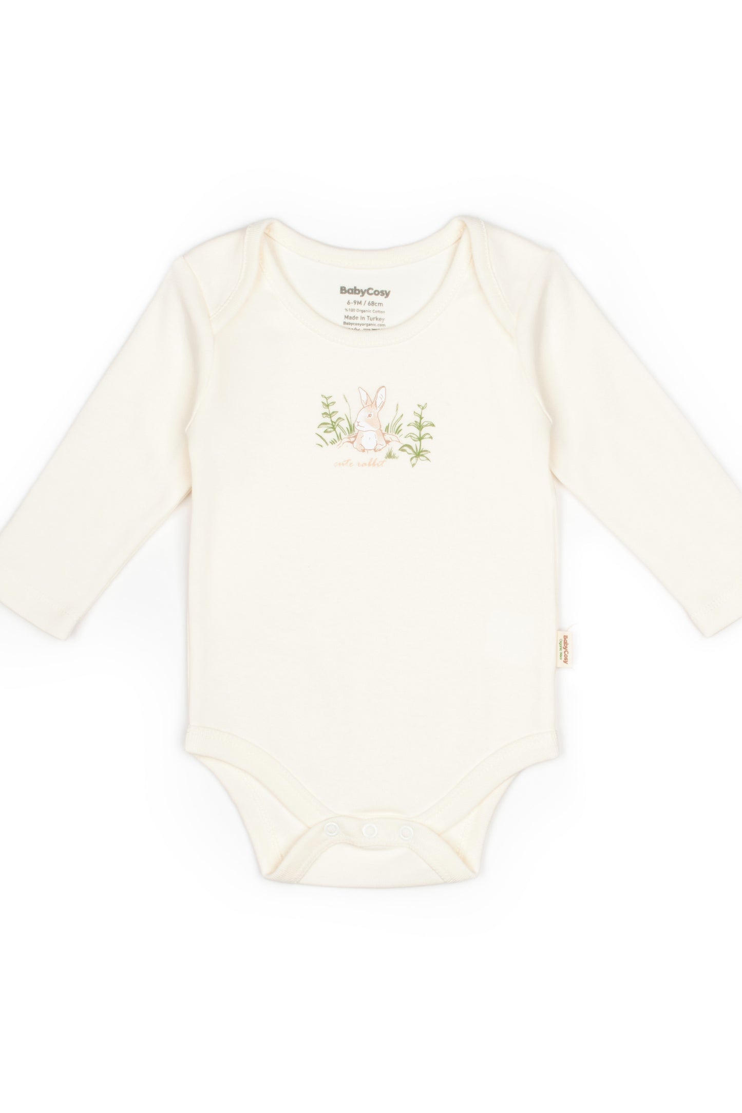 Ecru Bunny Long Sleeve Bodysuit Honey and Hive