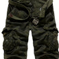 Mens Relaxed Fit Cotton Cargo Shorts  Summer Style