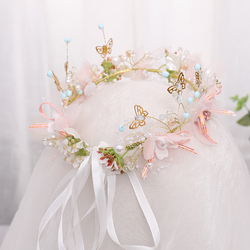 Bridal Accessories Flower Butterfly Bridal Headband Hairband Accessories Performance Headpiece NovaCart