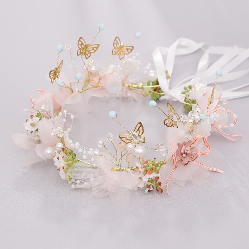 Bridal Accessories Flower Butterfly Bridal Headband Hairband Accessories Performance Headpiece NovaCart