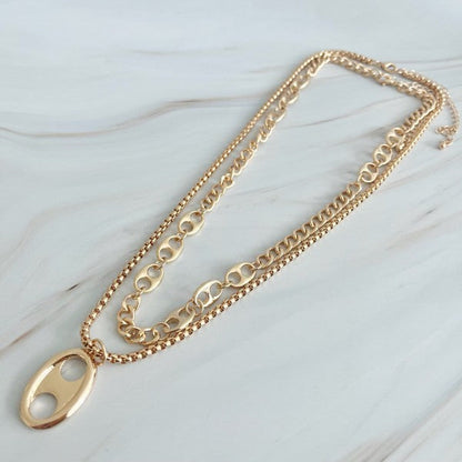 Button Charm Golden Necklace Set Shop Style & More | Fresh Looks, Everyday Deals & Free Shipping