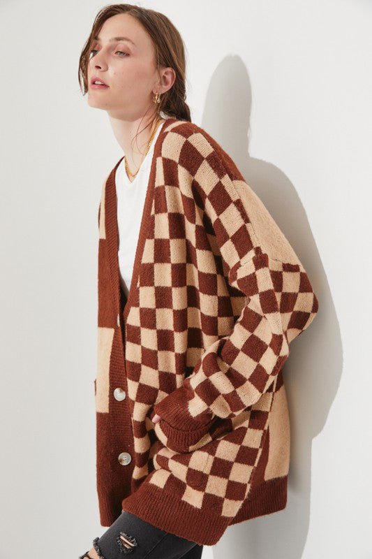 CHECKERED OVERSIZED SWEATER JJK5031 Shop Style & More | Fresh Looks, Everyday Deals & Free Shipping