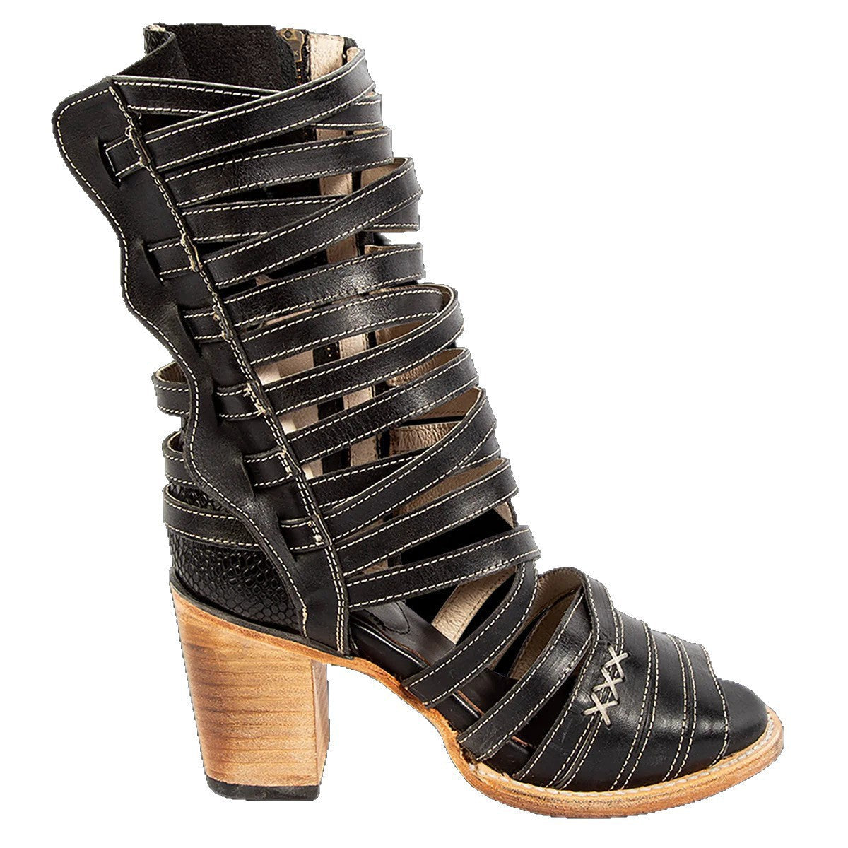 Womens Retro Stiletto-Strap Cutout Sandals See size chart under “more details” The Fashion Celestial