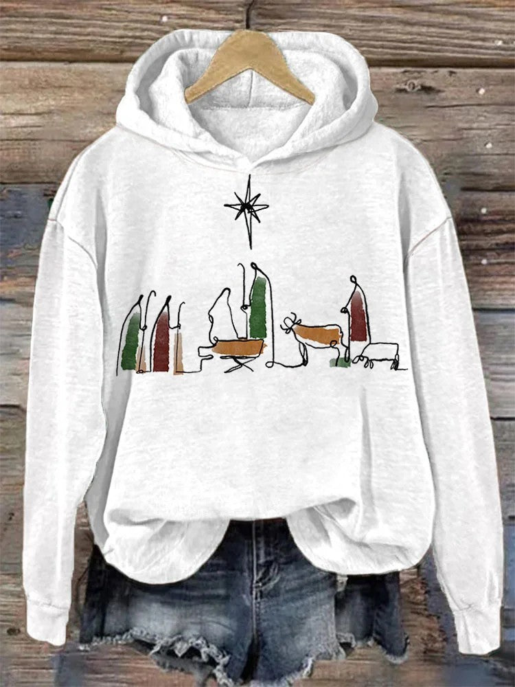 Women’s 3D Digital Print Hoodie – Casual Graphic Sweatshirt FitiqueFit