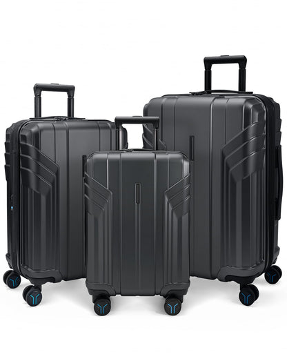 BAGSMART 3-Piece Spinner Luggage Set with TSA Lock New Era Fashion LLc
