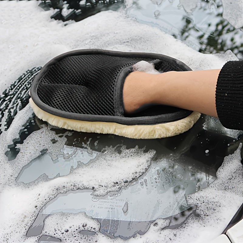 9.84" x 3.5" Microfiber Ultra-Soft Car Cleaning Glove, Perfect for Auto Detailing & Maintenance NovaCart