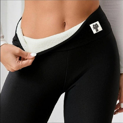 Fleece-Lined Thick Cashmere Winter Leggings FitiqueFit