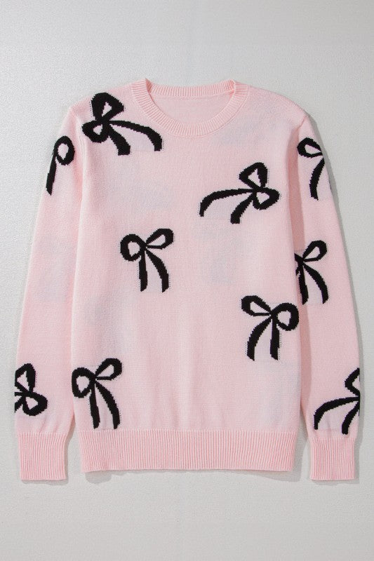 Bow Knit Crewneck Sweater Shop Style & More | Fresh Looks, Everyday Deals & Free Shipping
