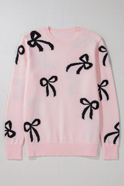Bow Knit Crewneck Sweater Shop Style & More | Fresh Looks, Everyday Deals & Free Shipping