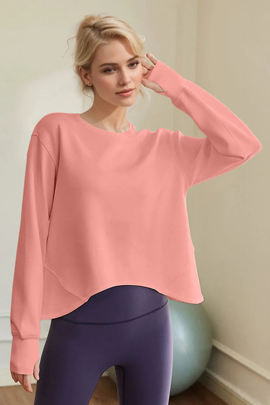 Basic Bae Air Scuba Round Neck Long Sleeve Sweatshirt New Era Fashion LLc
