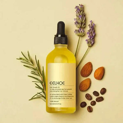 Hair Growth Oil & Scalp Treatment Plant Extract for Dry Damaged Hair DailySale