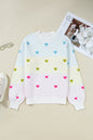 Colorblock Heart Mock Neck Drop Shoulder Sweater Shop Style & More | Fresh Looks, Everyday Deals & Free Shipping