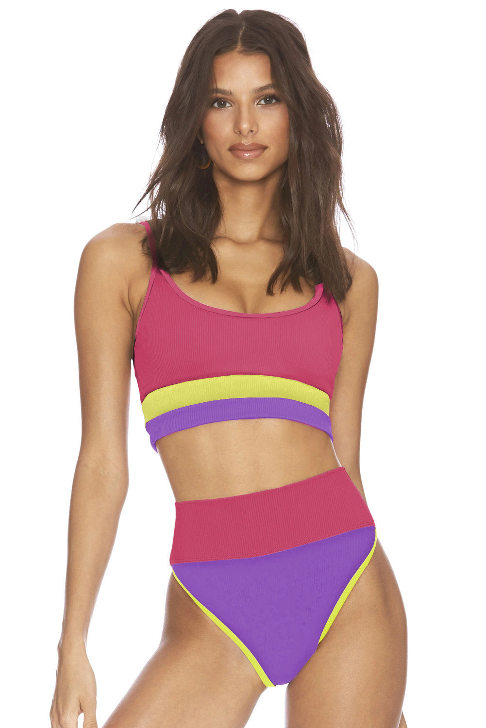 Color Block Spaghetti Strap Two-Piece Swim Set New Era Fashion LLc
