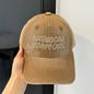 American Retro Washed Denim Peaked Cap — Korean Style Vintage Baseball Hat FitiqueFit