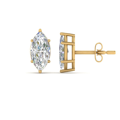 Marquise Diamond 6 Prong Stud Earrings Fascinating Diamonds