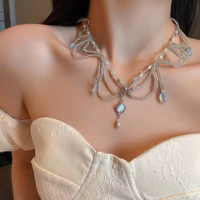 Elegance‌ Crystal Teardrop Hair Jewelry Forehead Accent (MAC335) Mariam's Collection