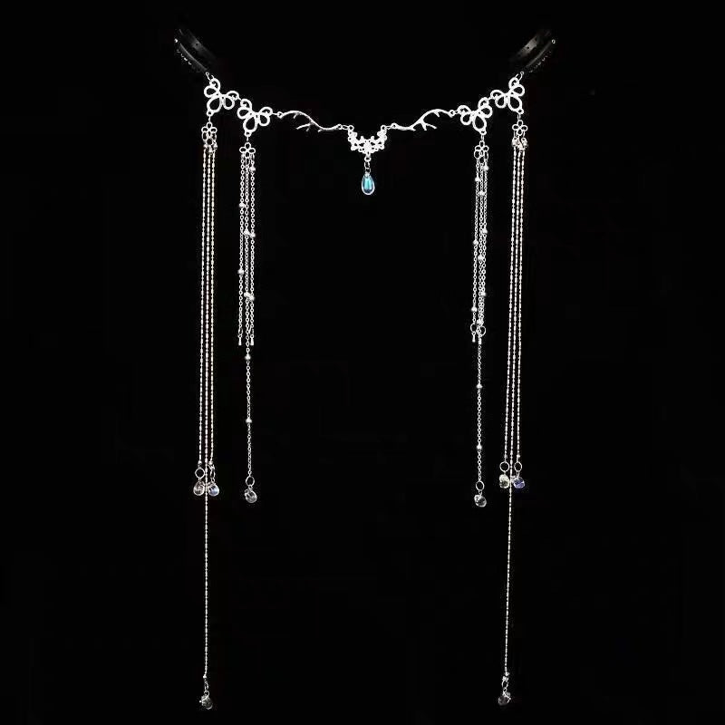 Elegance‌ Crystal Teardrop Hair Jewelry Forehead Accent (MAC335) Mariam's Collection