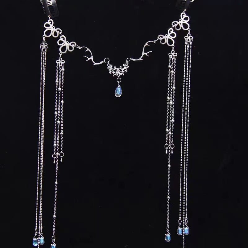 Elegance‌ Crystal Teardrop Hair Jewelry Forehead Accent (MAC335) Mariam's Collection