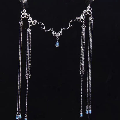 Elegance‌ Crystal Teardrop Hair Jewelry Forehead Accent (MAC335) Mariam's Collection