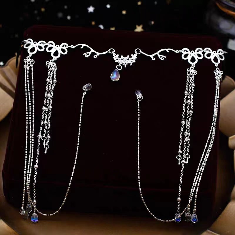 Elegance‌ Crystal Teardrop Hair Jewelry Forehead Accent (MAC335) Mariam's Collection