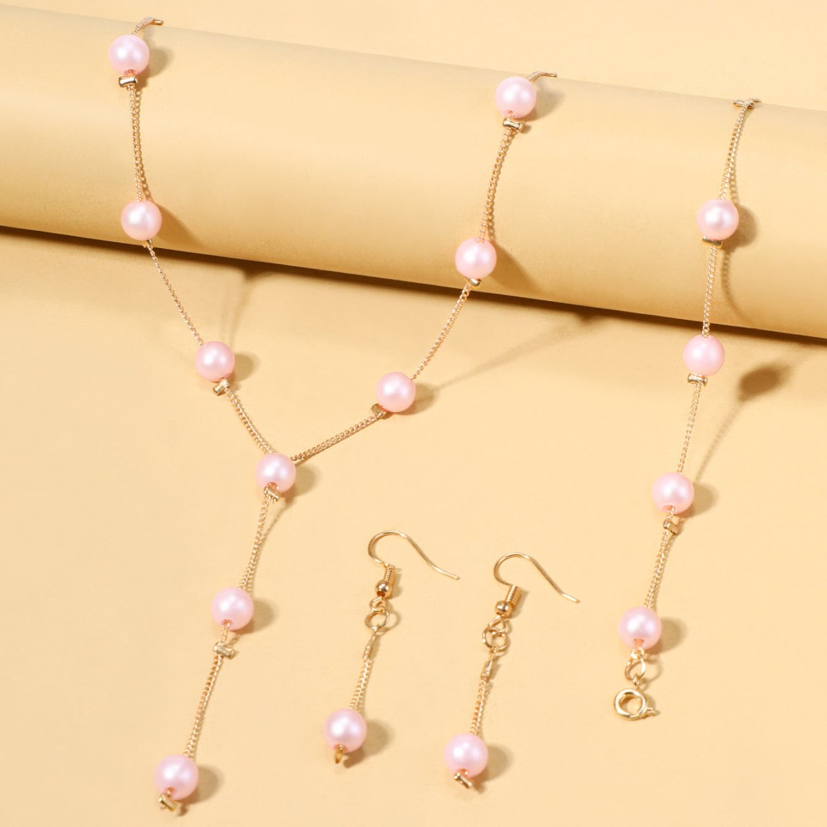 Elegance Pearl Earrings & Necklace Ensemble (MAC313) Mariam's Collection