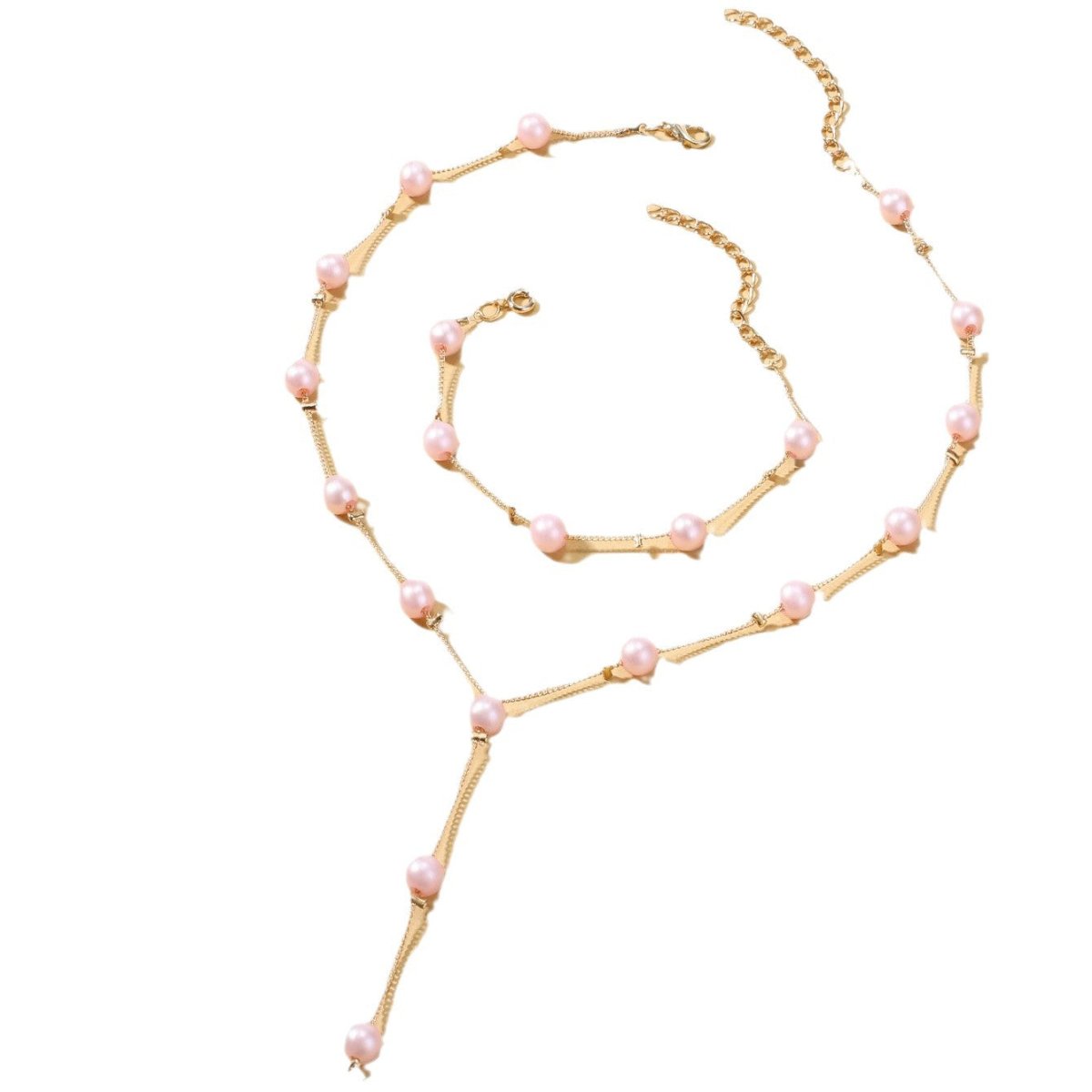 Elegance Pearl Earrings & Necklace Ensemble (MAC313) Mariam's Collection