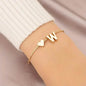Elegant Love Heart Charm Bracelet - Delicate Minimalist Link Chain