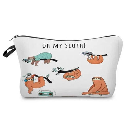 Elegant Multicolor Printed Large Capacity Pencil Case For Students Cute Cartoon Theme Stationary Cosmetic Bag Stevvex