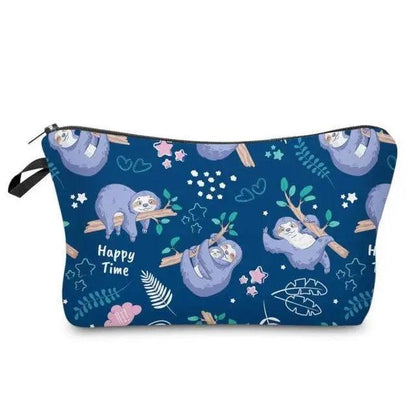 Elegant Multicolor Printed Large Capacity Pencil Case For Students Cute Cartoon Theme Stationary Cosmetic Bag Stevvex