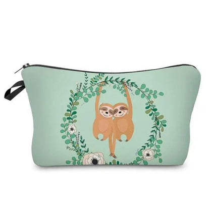 Elegant Multicolor Printed Large Capacity Pencil Case For Students Cute Cartoon Theme Stationary Cosmetic Bag Stevvex