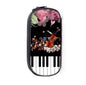 Elegant Music Note Piano Pen Case Holder Stylish Black/White Pencil Bag Guitar Pencil Case Unique Stationery Case For School Stevvex