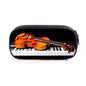 Elegant Music Note Piano Pen Case Holder Stylish Black/White Pencil Bag Guitar Pencil Case Unique Stationery Case For School Stevvex