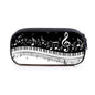 Elegant Music Note Piano Pen Case Holder Stylish Black/White Pencil Bag Guitar Pencil Case Unique Stationery Case For School Stevvex