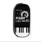 Elegant Music Note Piano Pen Case Holder Stylish Black/White Pencil Bag Guitar Pencil Case Unique Stationery Case For School Stevvex