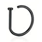 Elegant Punk-Style Stainless Steel Nose Rings - Clip-On Non-Piercing Design