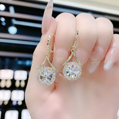 Elegant Sparkling Dangle  Rhinestone Earrings (MAC324) Mariam's Collection