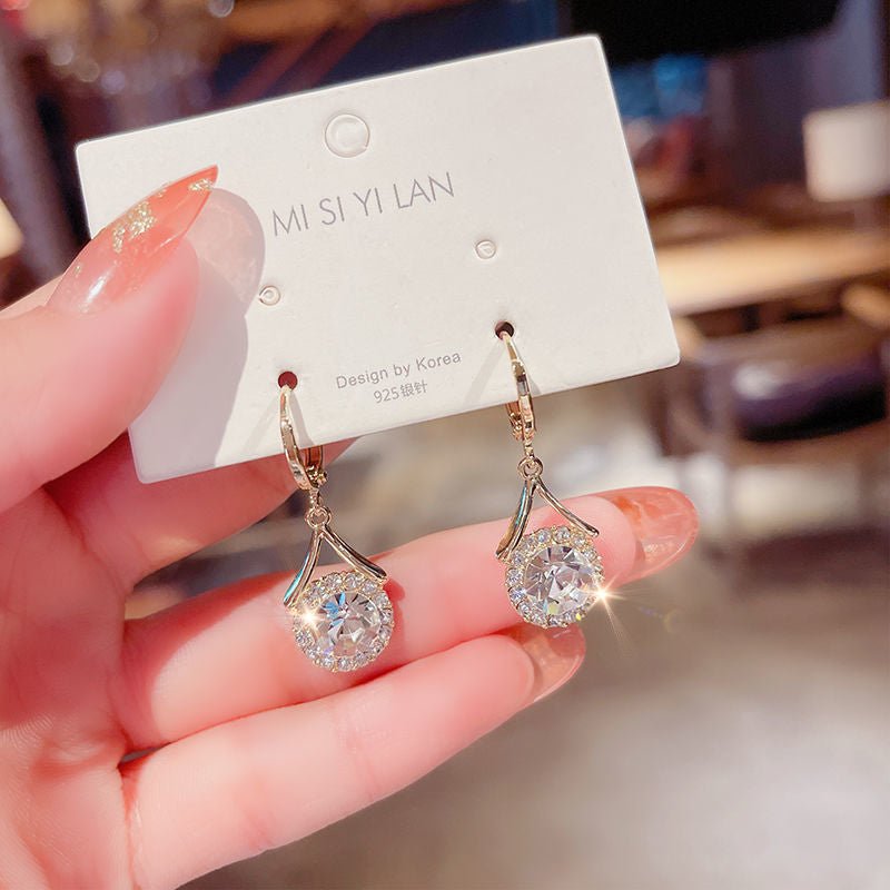 Elegant Sparkling Dangle  Rhinestone Earrings (MAC324) Mariam's Collection