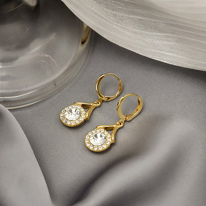 Elegant Sparkling Dangle  Rhinestone Earrings (MAC324) Mariam's Collection