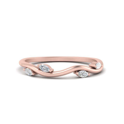 Vine Marquise Simple Wedding Band Fascinating Diamonds