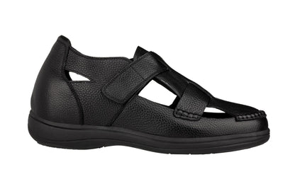 CALTO - K2661 - 3.2 Inches Taller (Black) - Casual Fisherman Sandal Tallmenshoes.com