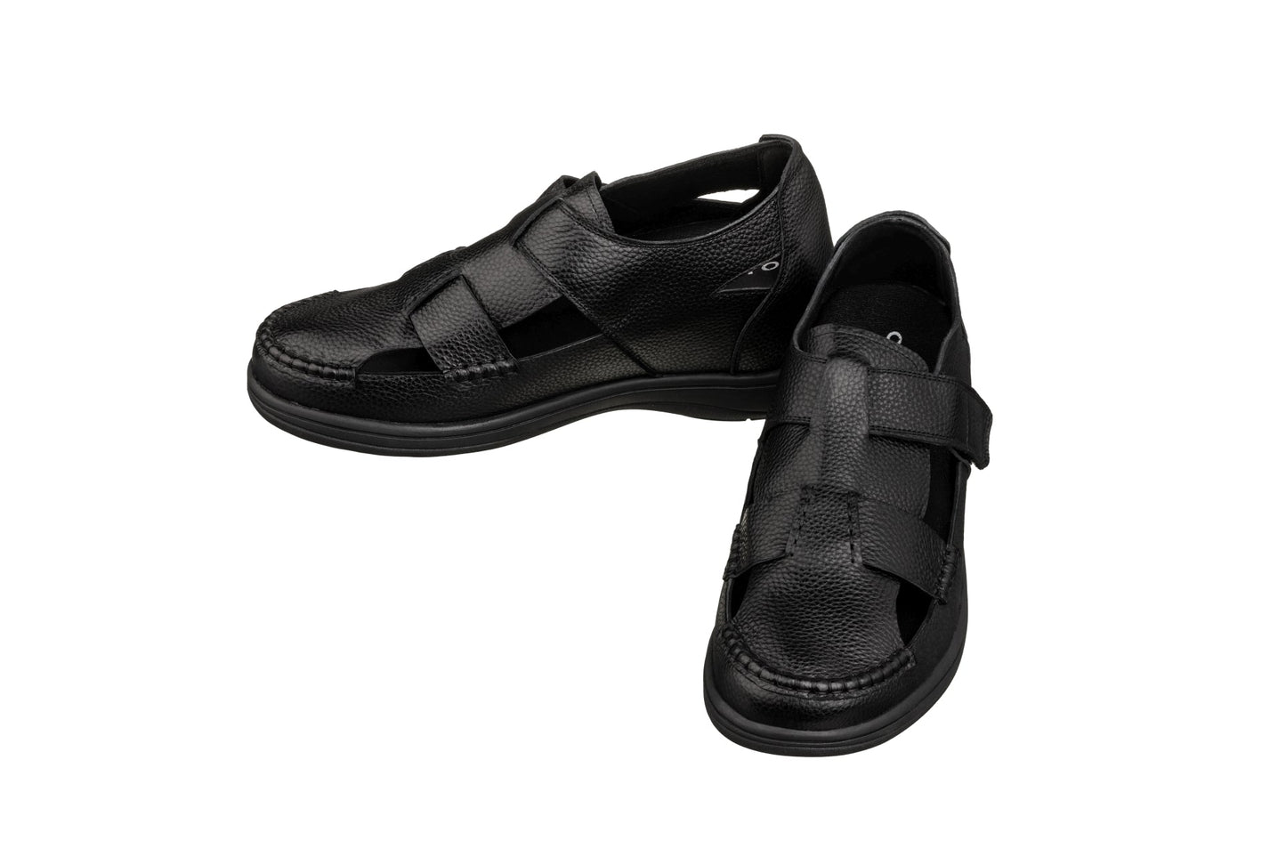 CALTO - K2661 - 3.2 Inches Taller (Black) - Casual Fisherman Sandal Tallmenshoes.com