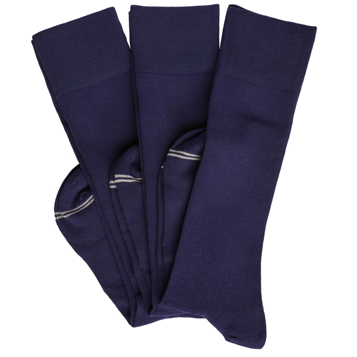 Elton 3-Pack - Navy Dress Socks DeadSoxy