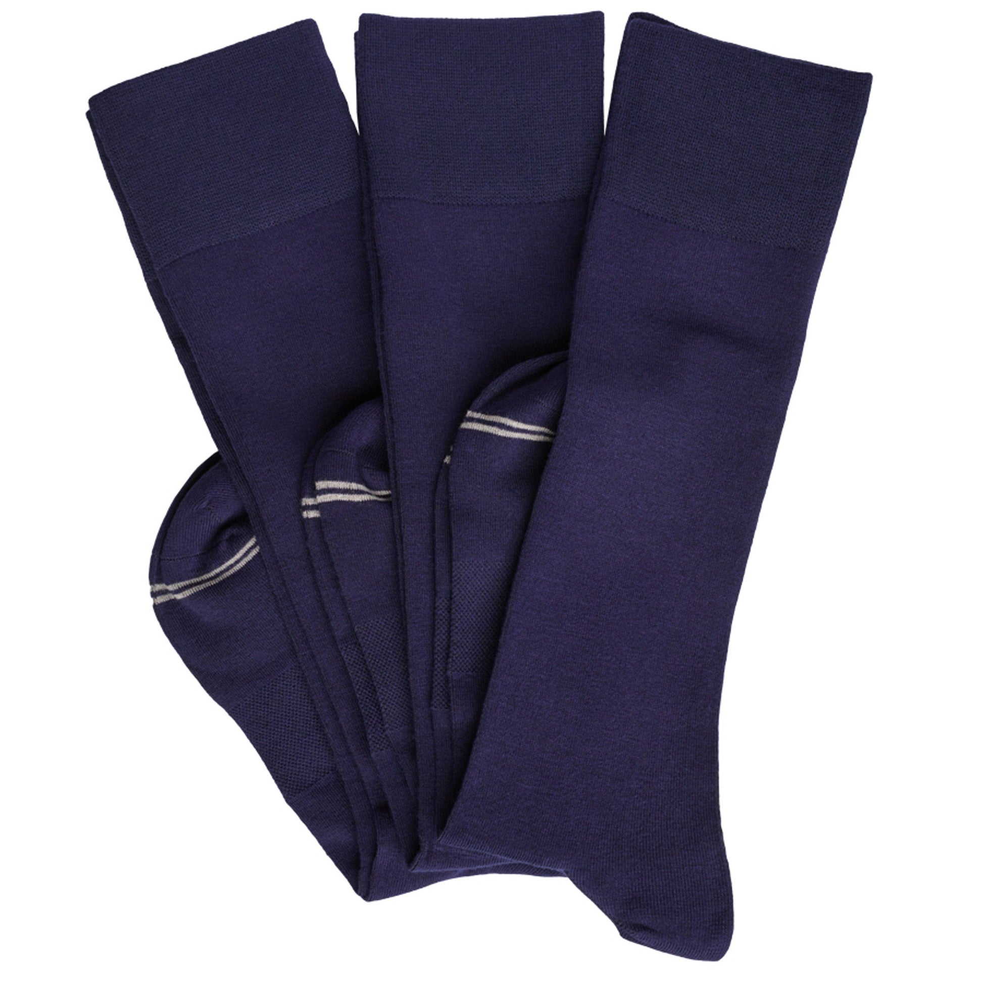 Elton 3-Pack - Navy Dress Socks DeadSoxy