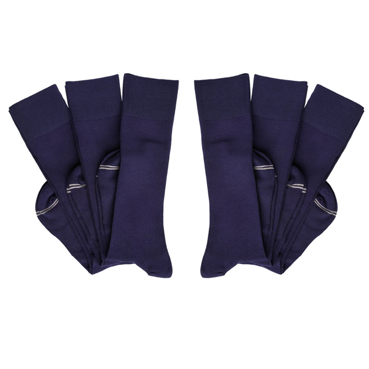 Elton 6-Pack - Navy Dress Socks DeadSoxy