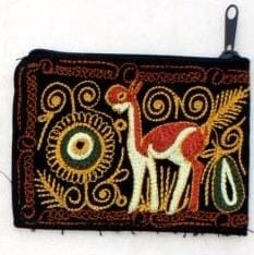 Embroidered Alpaca Pocket / Coin Purse Purely Alpaca